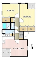 コリーヌ北寺尾の物件間取画像